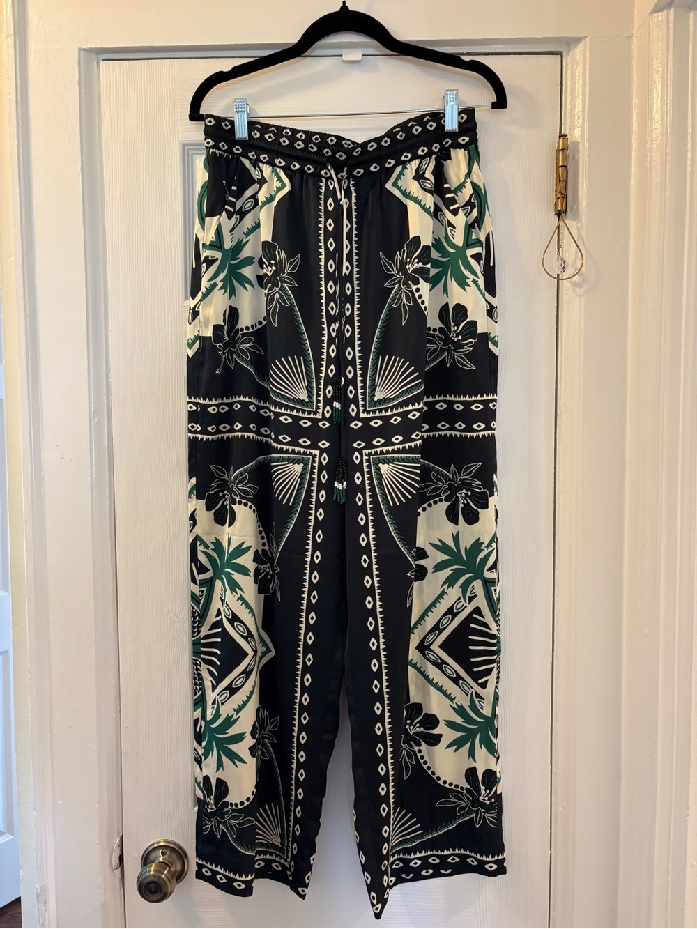Rachel Zoe Wide-Leg Printed Pants